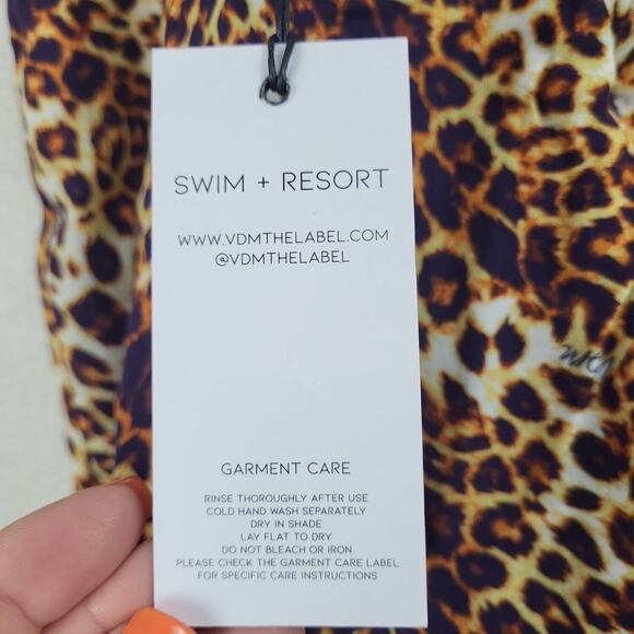 VDM The Label Swim+ Resort Womens Multicolor Drawstring Swim Skirt Size M - Picture 6 of 6